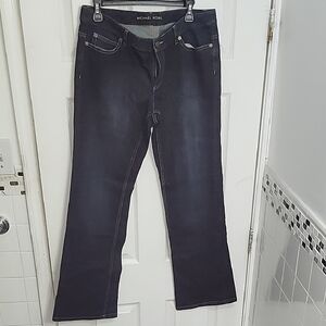 Michael Kors Dark Wash Flare Wide Leg Jeans | Women’s 10 | Worn Once